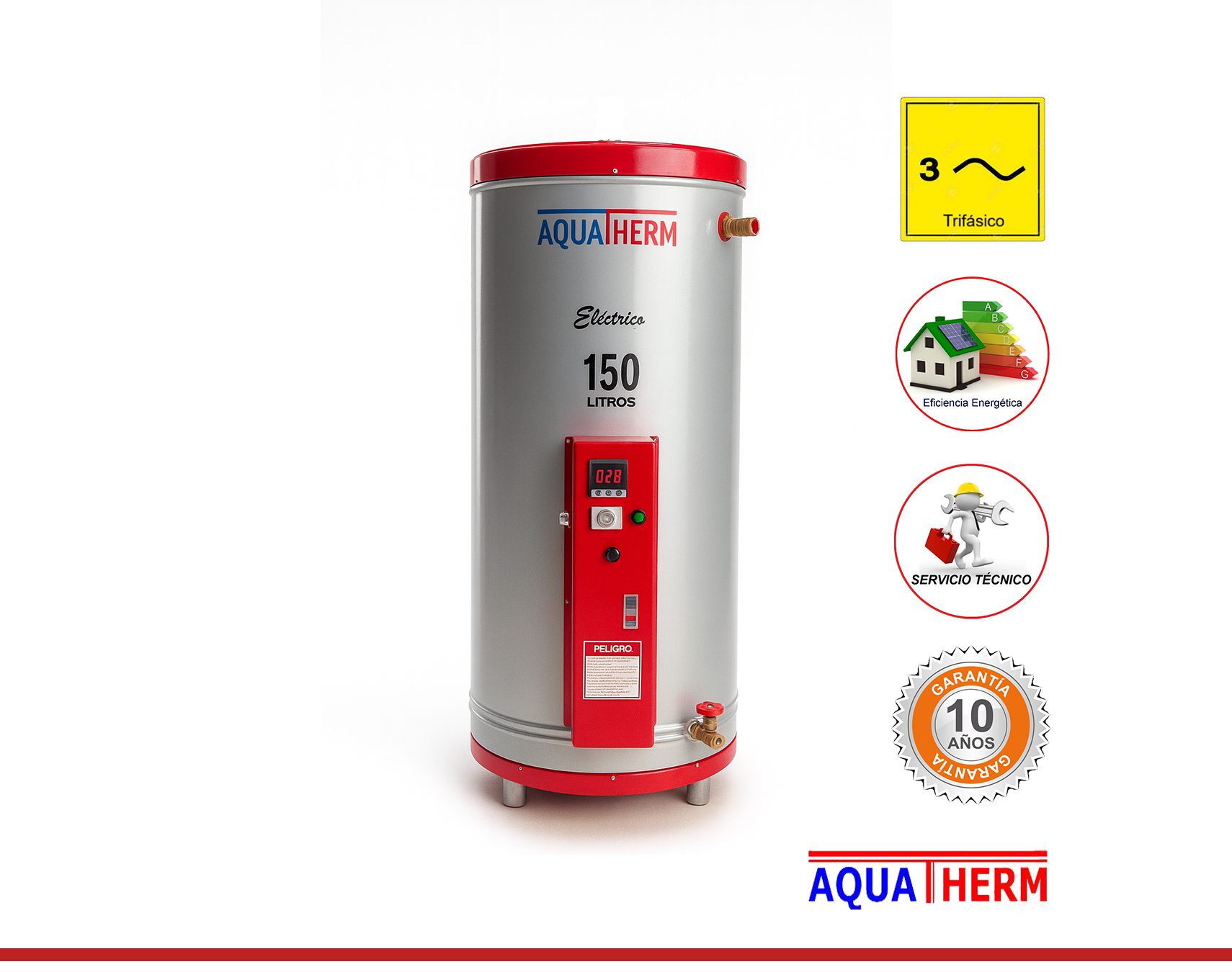 TERMA ELECTRICA INDUSTRIAL - TRIFASICA - 150 LITROS